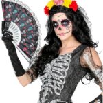 Velo con Fiori Dia de los Muertos - Widmann