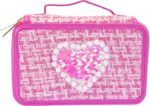 Astuccio 3 Zip Magenta Girabrilla - Nice