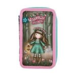Astuccio 3 Zip Woodland Wildflower Gorjuss - Santoro