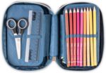 Astuccio 1 zip Geolier Blu - Colourbook