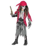Abito Scheletro Pirata 116 cm. 2/3 anni - Widmann