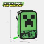 Astuccio 3 Zip Minecraft Pixel 2026 - Panini