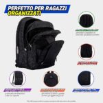 Zaino Organizzato Lurex Nero Comix - Panini