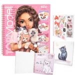 Create Your Kitty Colouring - Top Model