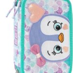 Astuccio 3 Zip Pinguino Mofumofu - Panini