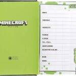 Diario Nero Minecraft 12M ND - Panini