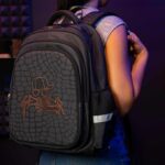 Zaino 3 Zip Geolier Nero - Colourbook