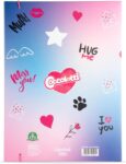 Cartellina A4 Love Rosa Elastico  Coccolotti - Colourbook