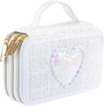 Astuccio 3 Zip Bianco Girabrilla - Nice