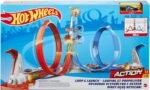 Pista Loop & Launch - Hot Wheels