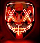 Maschera Spaventosa Led Rossa - Widmann