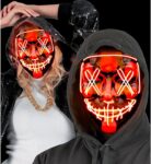 Maschera Spaventosa Led Rossa - Widmann