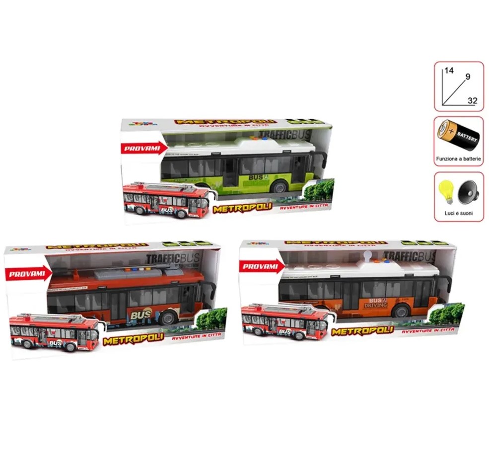 Metropoli Bus a Frizione - Toys Garden