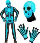 Abito Skeleton Neon 128 cm. - Widmann