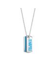 Collana Piastra Pendente Acciaio Uomo Napoli - 4M