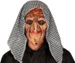 Maschera Strega con Cappuccio in Lattice - Guirca