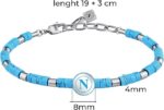 Bracciale in Acciaio e Pietre Napoli - 4M